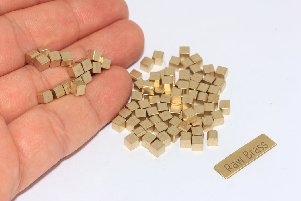 3D Solid Cube Charms, Geometric Charms