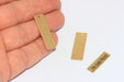 Necklace Bar, Gold Bar Charms, Vertical Bar