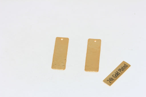 Necklace Bar, Gold Bar Charms, Vertical Bar