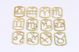 Brass Zodiac Charms