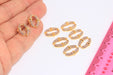 Shiny Gold Oval Chain Links