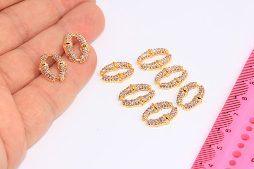 Shiny Gold Oval Chain Links