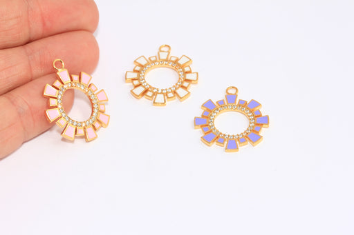 Shiny Gold Sun Charms