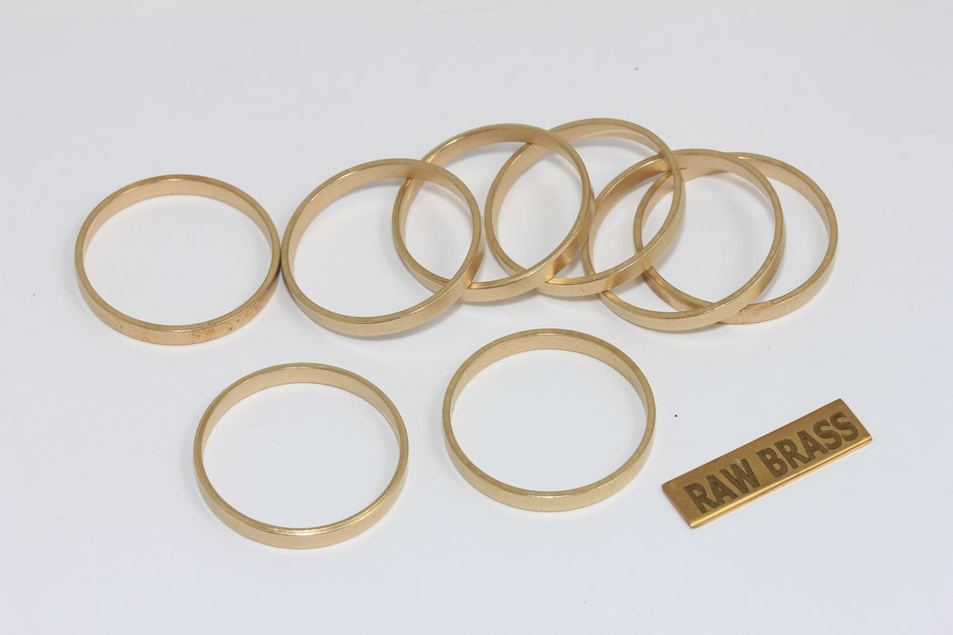 25mm Raw Brass Closed Ring, Circle Connector, Ring Charms, Raw Brass Hoops, AG94
