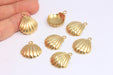 Brass Seashell Charm