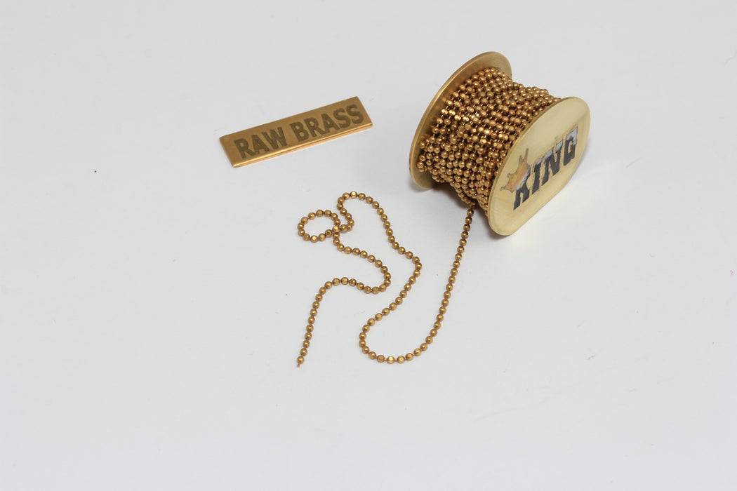 1,5mm Raw Brass Ball Chain, Faceted Ball, Bead Chain, Chains CHK60