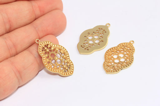 Brass Filigree Charms