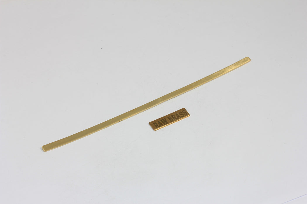 4x145mm Raw Brass Nameplate Bar, Long Stamping Bracelet Blank, TVF81