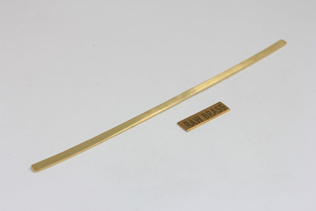 4x145mm Raw Brass Nameplate Bar, Long Stamping Bracelet Blank, TVF81