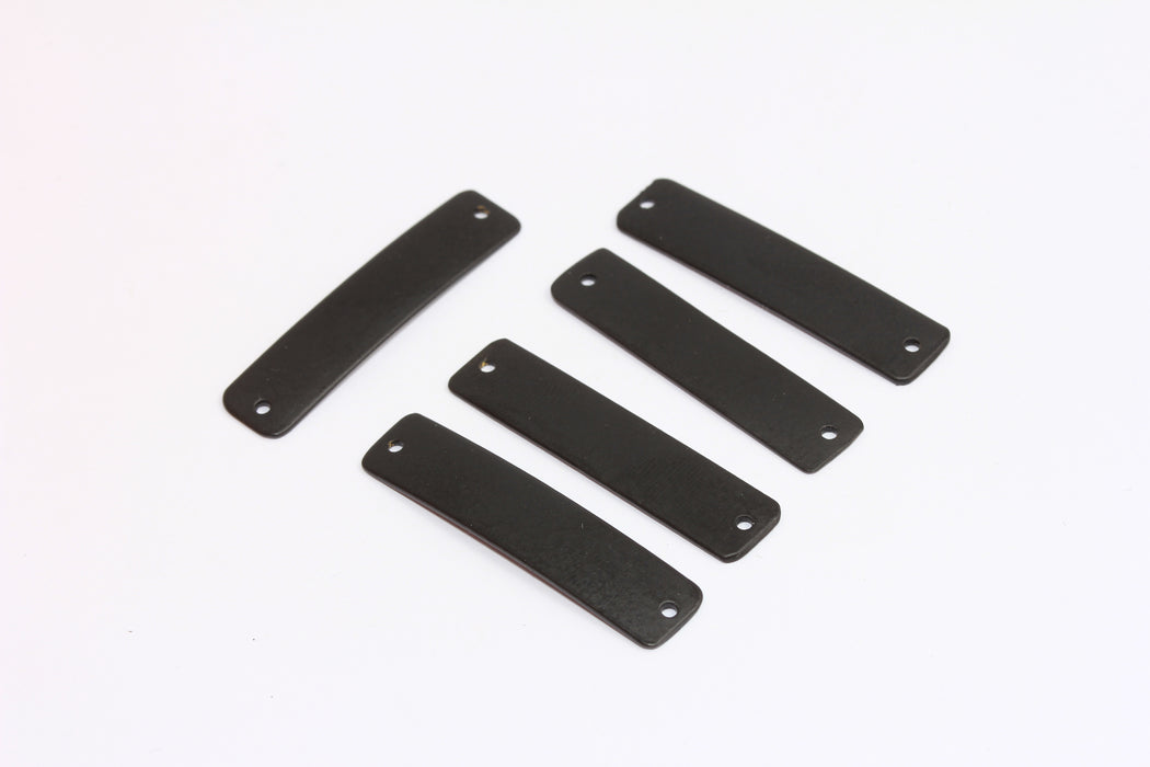 8x36mm Mat Siyah Kaplama İki Delikli Çubuk, Kişiselleştirilmiş Bilezik Takıları, ETS11