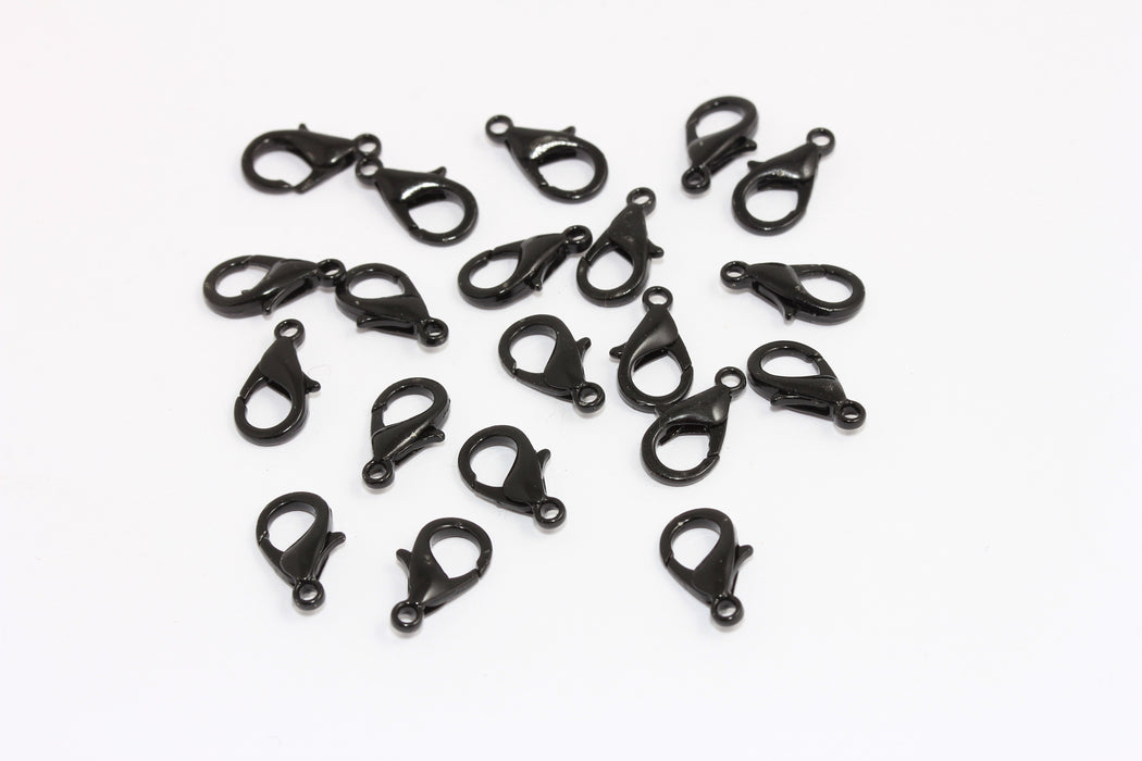 Matt Black Plated Claw Clasp