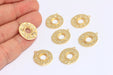 Brass CZ Star Charms