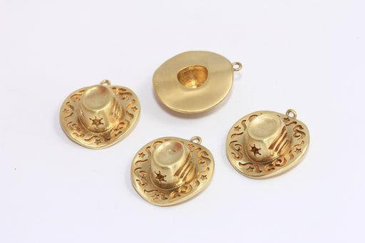 Brass Cowboy Charms