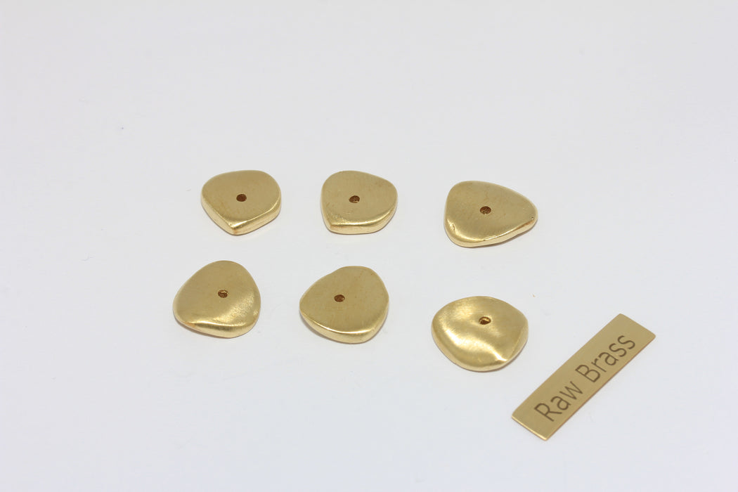 3x14mm Ham Pirinç Yuvarlak Disk, Düz Damgalama Etiketi, Madeni Para Takıları, CLO34