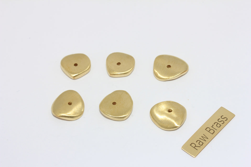 3x14mm Ham Pirinç Yuvarlak Disk, Düz Damgalama Etiketi, Madeni Para Takıları, CLO34