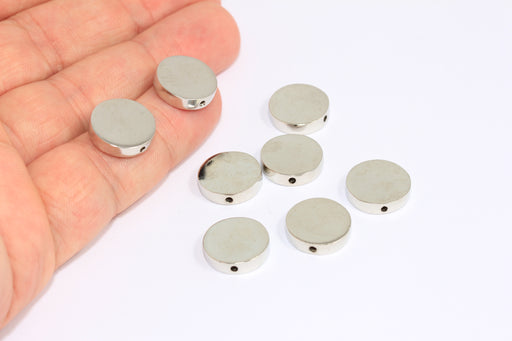  Disc Beads, Flat Coin Sliding Spacer Beads