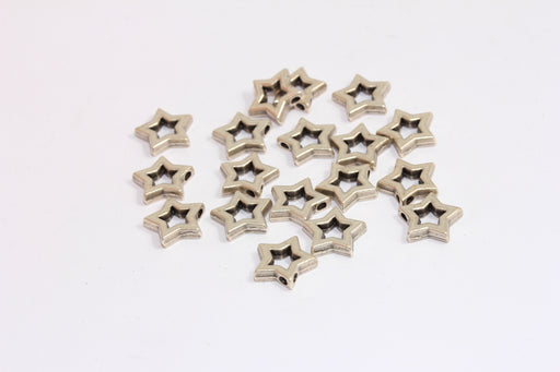 Star Charms, Outline Star Bracelet Beads