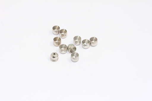 Rhodium Plated End Caps