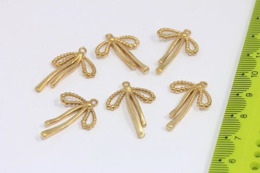 Brass Bow Charms