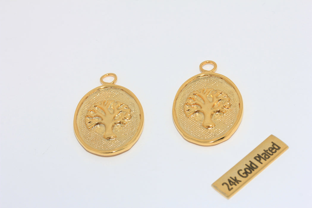 Medaglione in ottone grezzo 26x30 mm, medaglione a forma di fiore di rosa, ottone CHK345