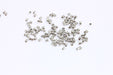 Tiny Tubes, Silver Spacer Beads