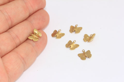 Brass Butterfly Charms