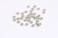  Silver Rondelle Beads