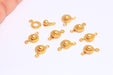 Matt Gold Plated Snap Clasp
