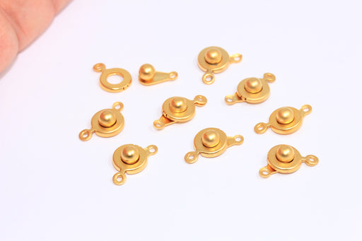 Matt Gold Plated Snap Clasp