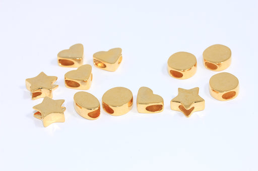 Heart Charms, Star Charm, Oval Beads