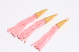 Pink Afghan Tassels, Long Beaded Tassels