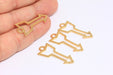 Shiny Gold Arrow Charms