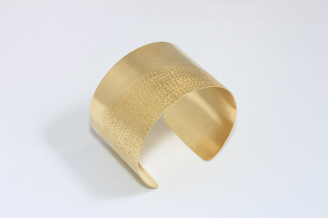 40mm Raw Brass Hammered Cuff Bracelet, Handmade Bracelet Bangle, Statement Bracelets, MTVF79