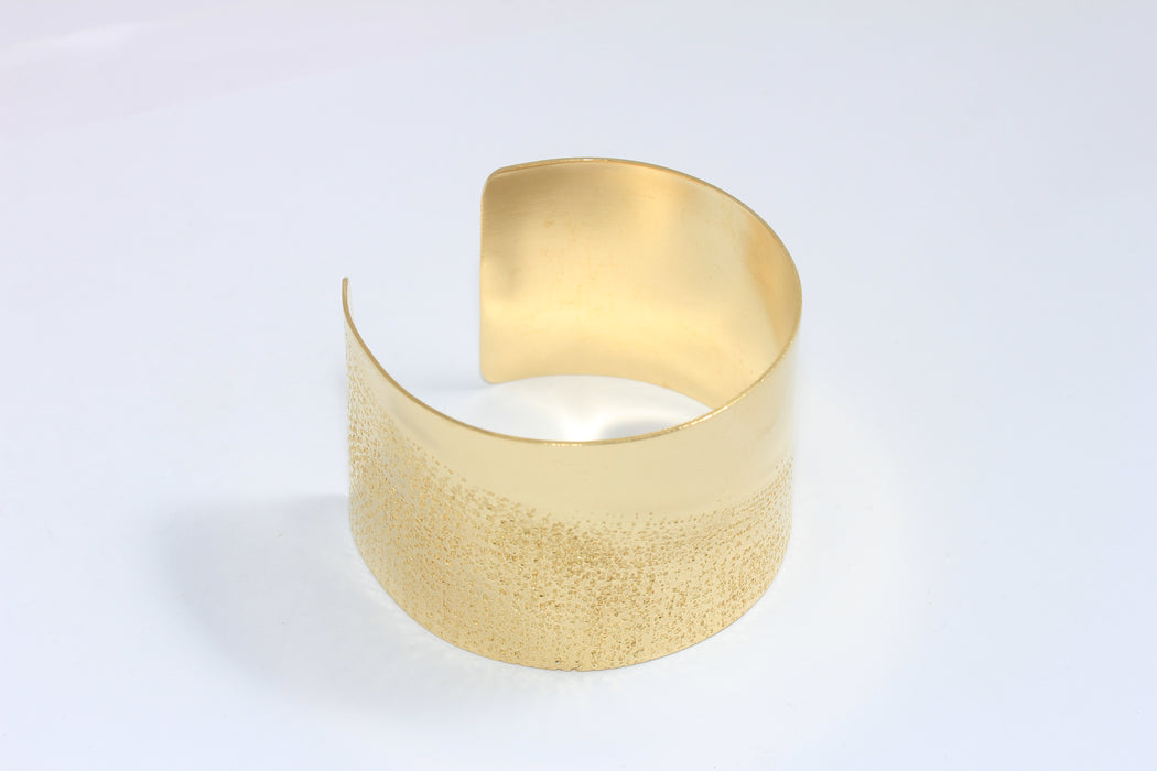 40mm Raw Brass Hammered Cuff Bracelet, Handmade Bracelet Bangle, Statement Bracelets, MTVF79