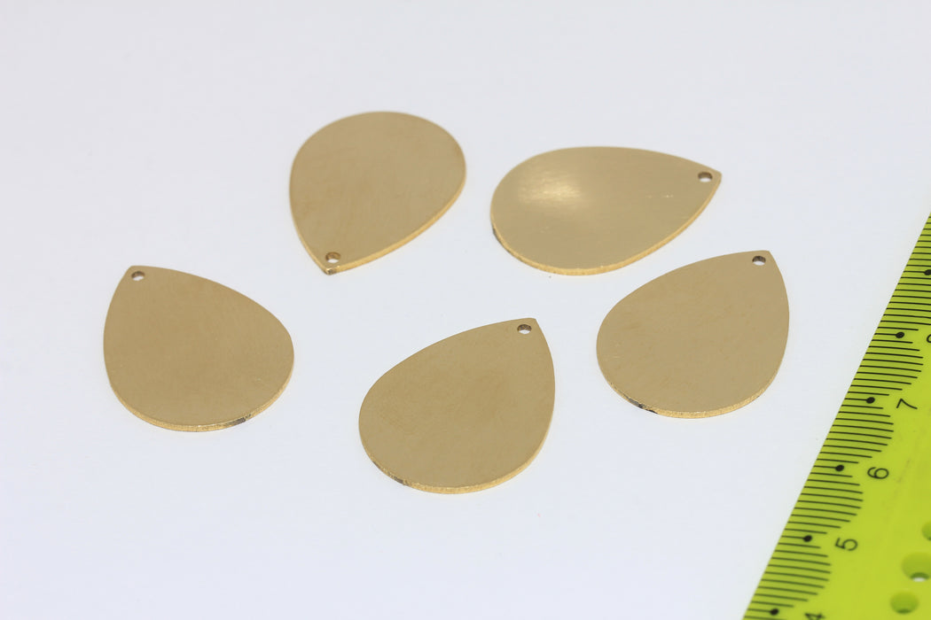 6x10mm Ham Pirinç Damla Takılar, Damla Kolye, Damga, Pirinç Damla Takılar, Gözyaşı Damla Takılar, FNL7