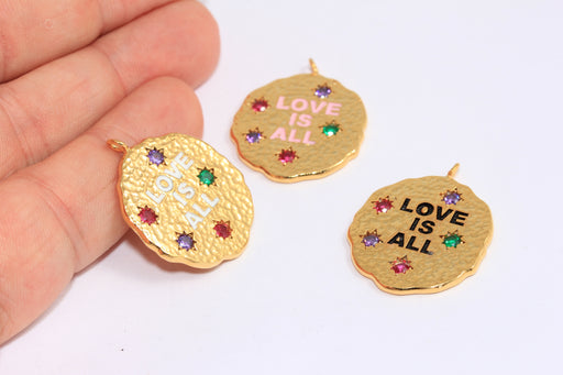 Shiny Gold CZ Star Charm