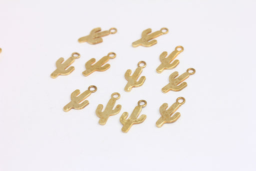Brass Cactus Pendant