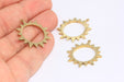 Brass Sun Charms