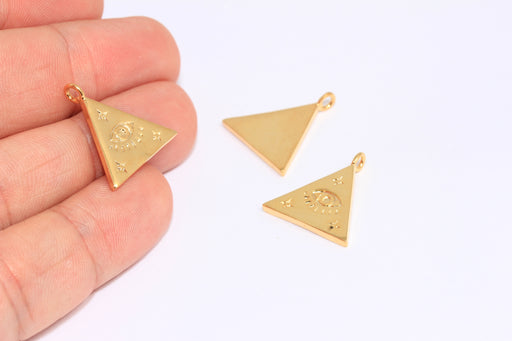 Shiny Gold Eye Pendant