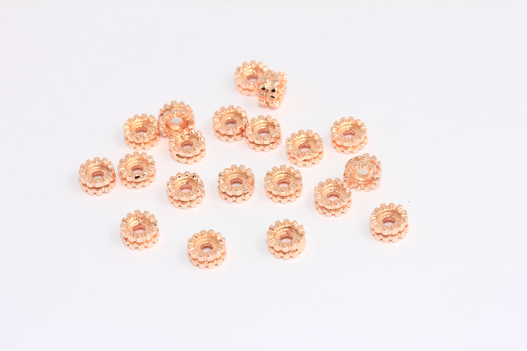 Wheel Sliding Beads, Rondelle Beads