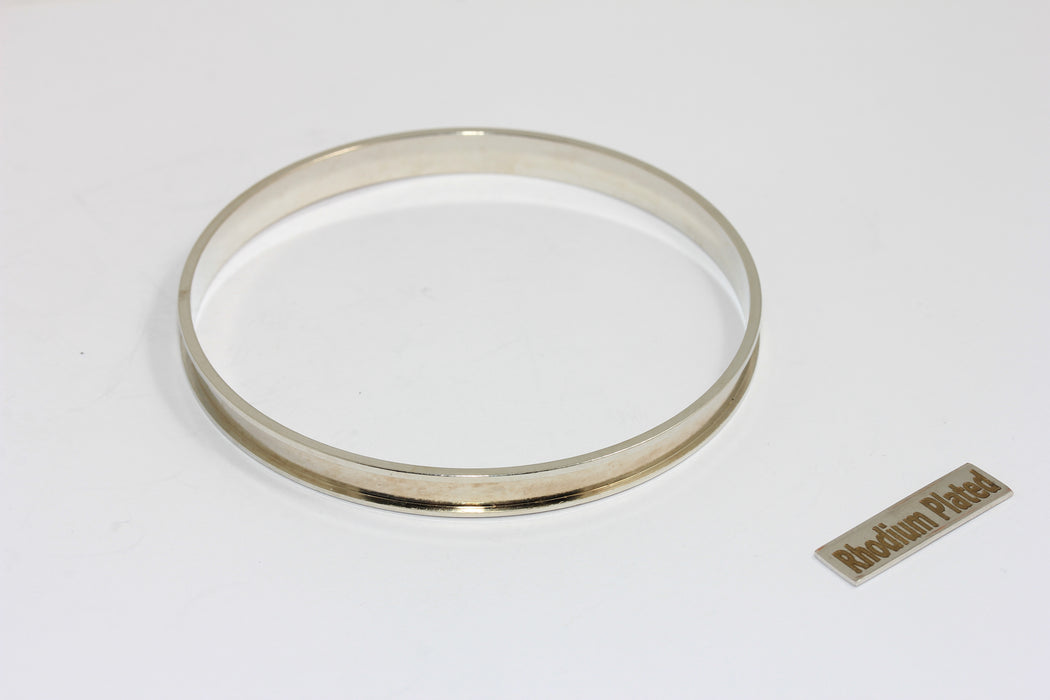 4,5mm Inner Size Rhodium Plated Inlay Bracelet, Channel Bracelet Settings, BXB393-7