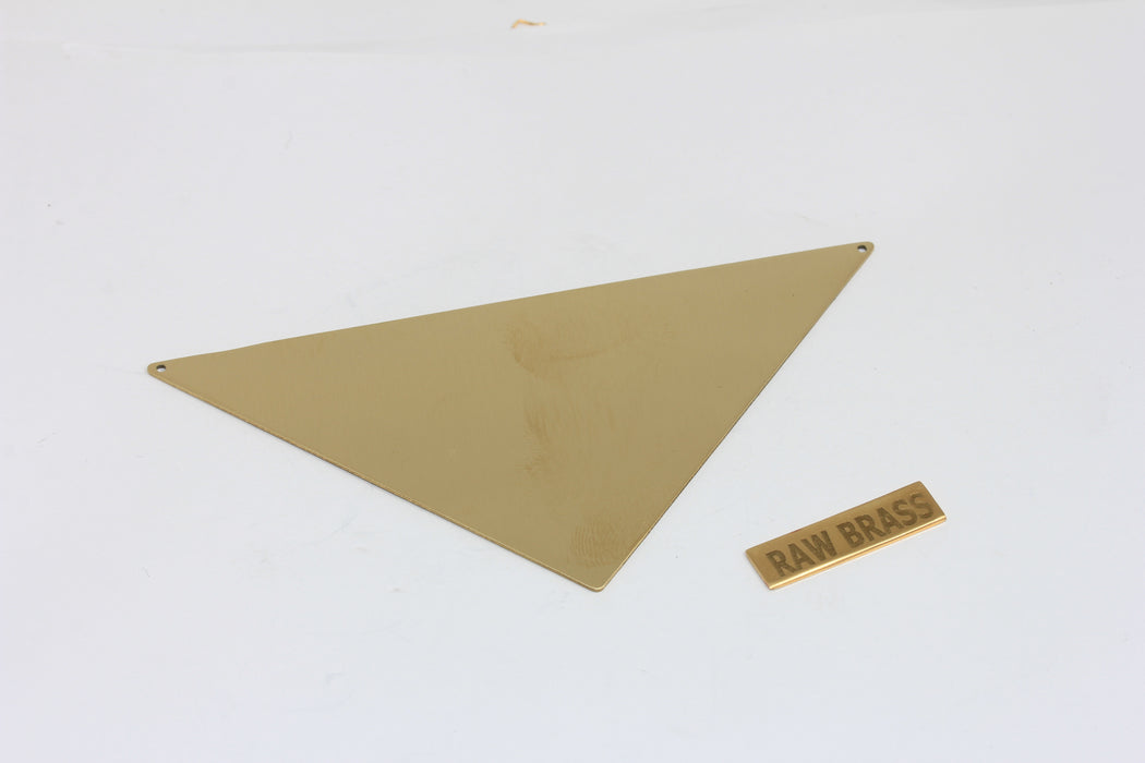 58x90mm Raw Brass Triangle Charms, Large Triangle Pendant, BXB274-7