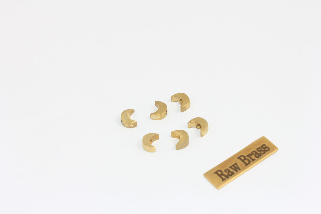 5x6mm Ham Pirinç Ay Tılsımları, Hilal Ay Tılsımı, MLS244