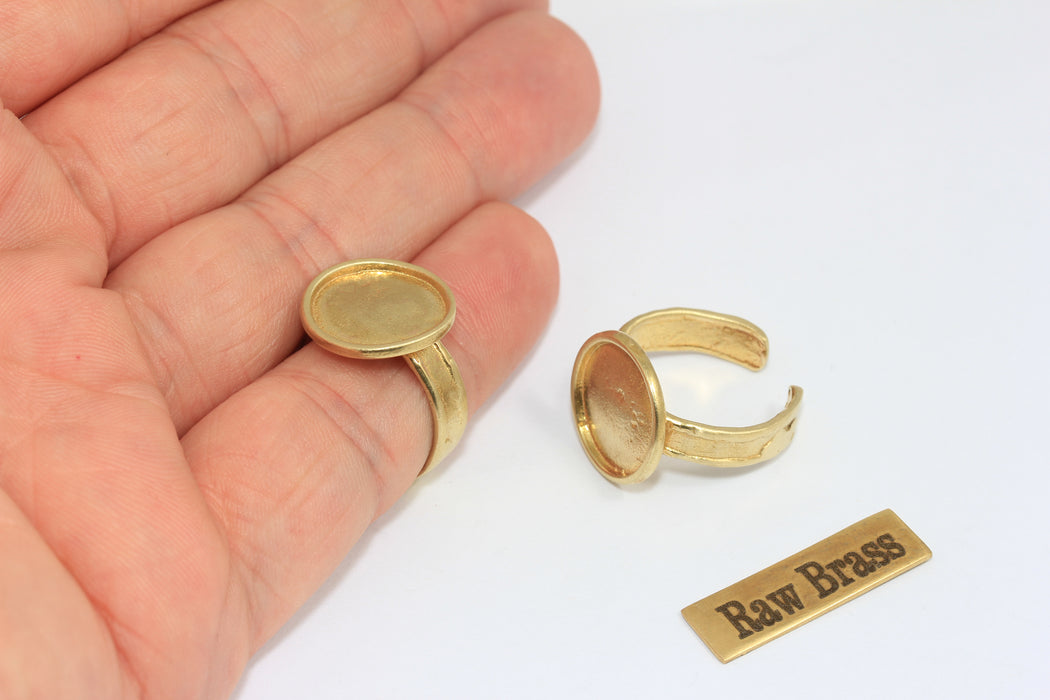 16 mm Ham Pirinç Tel Halkaları, Kapalı Halkalar, Madeni Para Halkası, CHK94-8