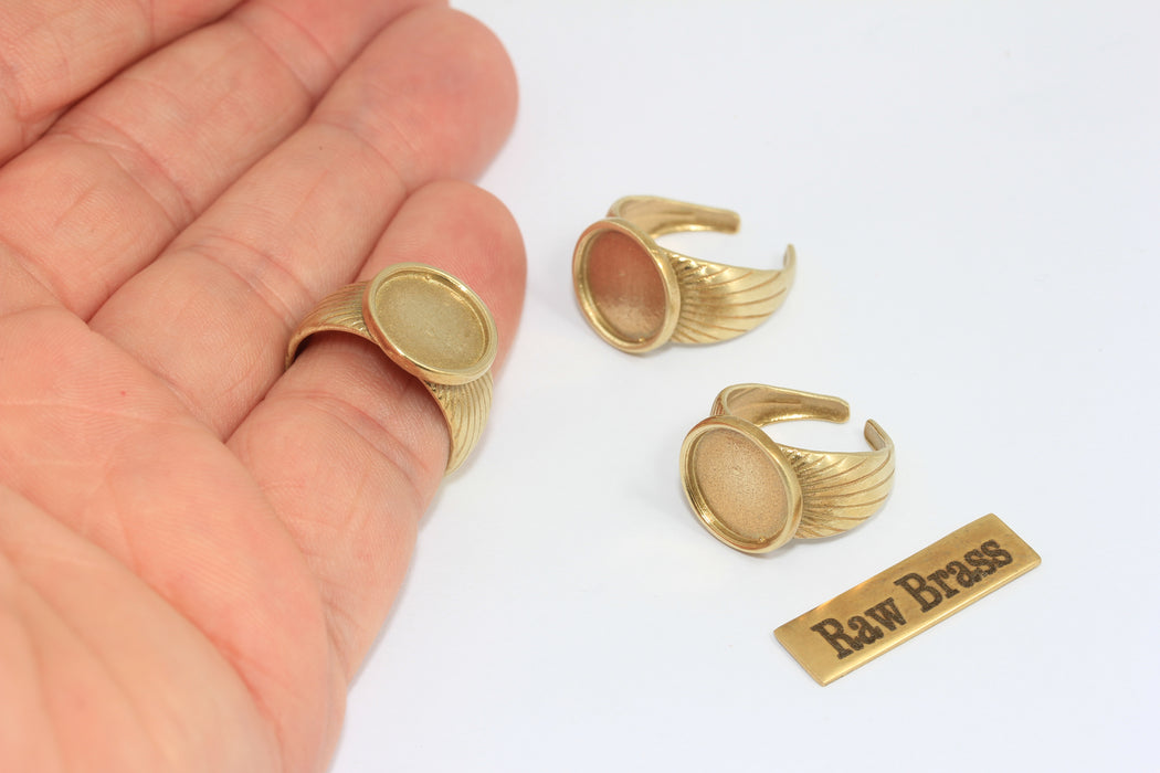 Anelli in ottone grezzo da 16 mm, anelli chiusi, anello per monete, CHK94-8