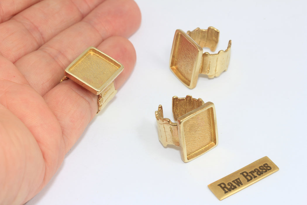 16 mm Ham Pirinç Tel Halkaları, Kapalı Halkalar, Madeni Para Halkası, CHK94-8