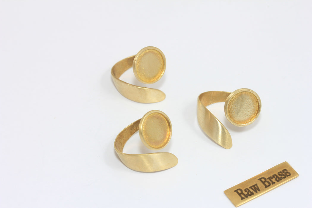 16 mm Ham Pirinç Tel Halkaları, Kapalı Halkalar, Madeni Para Halkası, CHK94-8