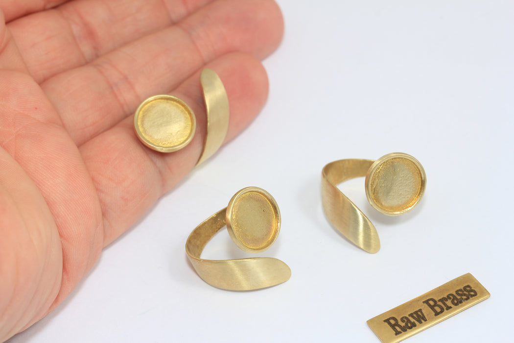 16 mm Ham Pirinç Tel Halkaları, Kapalı Halkalar, Madeni Para Halkası, CHK94-8