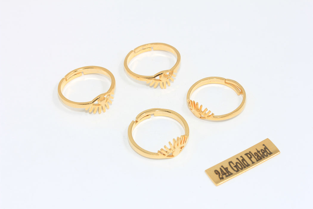 17-18 mm 24 ayar Parlak Altın Nazar Halkaları, Altın Nazar Halkaları, MLS715