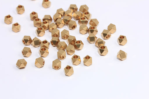 Faceted Cube Charms, Macrame Beads